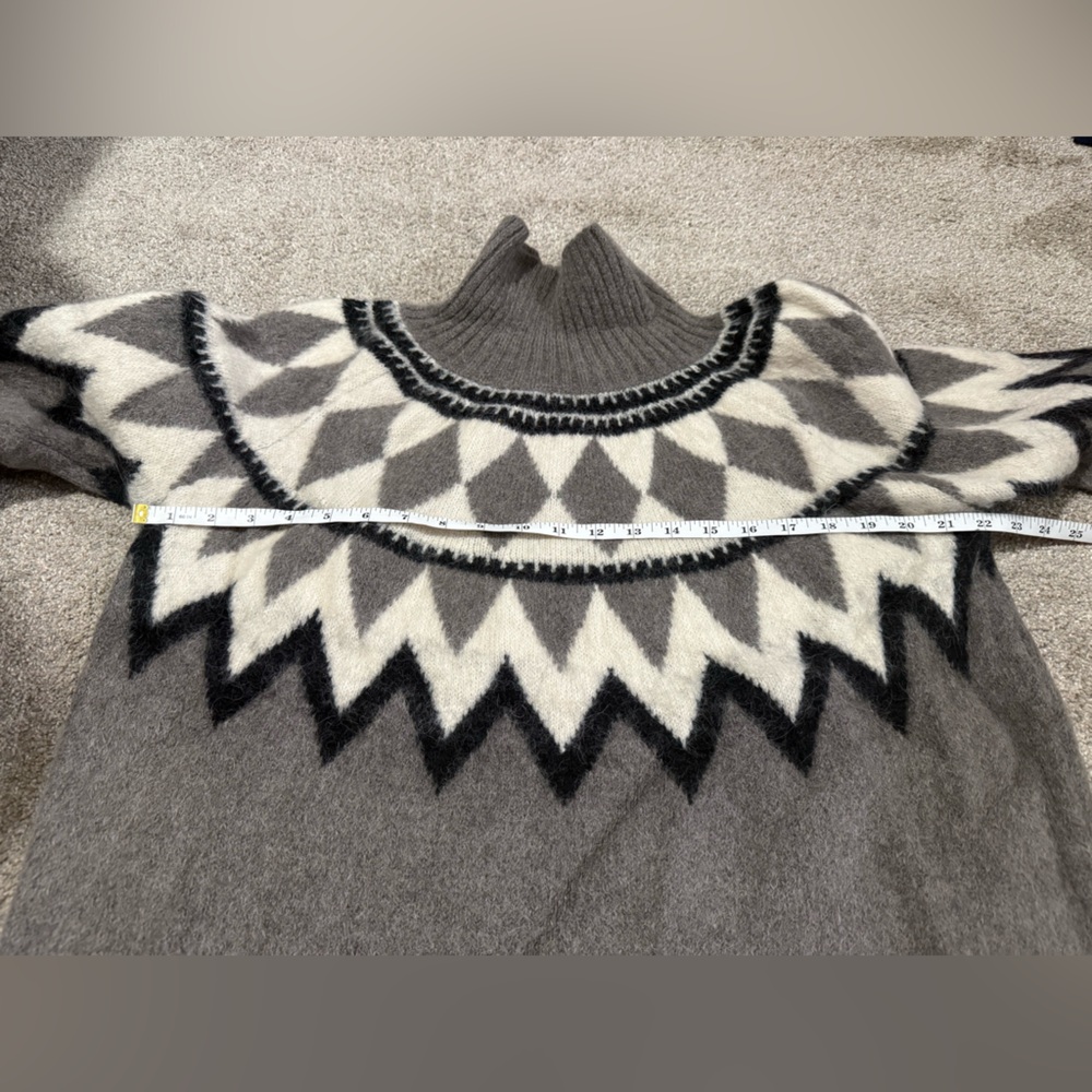 All Saints Tura Funnel Neck Relaxed Fit Sweater in Eiffel Grey! - Picture 6 of 9